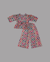 Girls Multicolor Geometric Print Co-ord Set