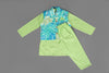 Boys Green Kurtha Pyjama with coat