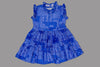 Girls High Neck Blue Frock