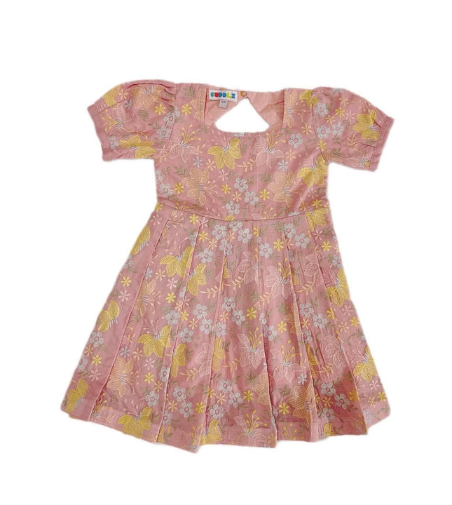 Girls Baby Pink Blossom Dress