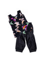 Girls Black Pegasus Print Kurta & Patiala Pant Set