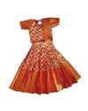Girls Silken Heritage Pavada Set
