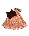 Girls Lush Velvet Flair Lehenga Set