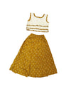 Girls Mustard Glow Lehenga Set